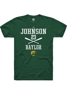 Ty Johnson  Baylor Bears Green Rally NIL Sport Icon Short Sleeve T Shirt