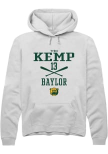 Tyriq Kemp  Rally Baylor Bears Mens White NIL Sport Icon Long Sleeve Hoodie