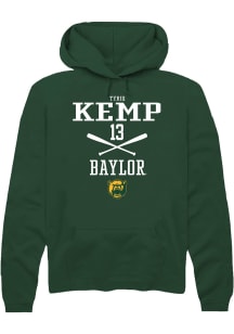 Tyriq Kemp  Rally Baylor Bears Mens Green NIL Sport Icon Long Sleeve Hoodie