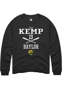 Tyriq Kemp  Rally Baylor Bears Mens Black NIL Sport Icon Long Sleeve Crew Sweatshirt