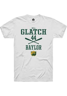 Will Glatch  Baylor Bears White Rally NIL Sport Icon Short Sleeve T Shirt