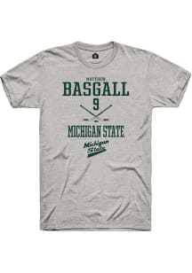 Matthew Basgall Ash Michigan State Spartans NIL Sport Icon Short Sleeve T Shirt
