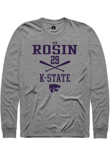 Ben Rosin Rally Mens Graphite K-State Wildcats NIL Sport Icon Tee