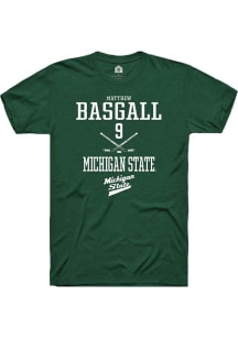 Matthew Basgall Green Michigan State Spartans NIL Sport Icon Short Sleeve T Shirt