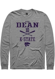 Blake Dean Rally Mens Graphite K-State Wildcats NIL Sport Icon Tee