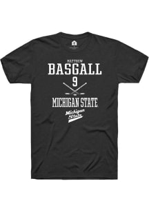 Matthew Basgall Black Michigan State Spartans NIL Sport Icon Short Sleeve T Shirt