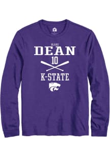 Blake Dean Rally Mens Purple K-State Wildcats NIL Sport Icon Tee