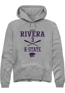 Danniel Rivera  Rally K-State Wildcats Mens Graphite NIL Sport Icon Long Sleeve Hoodie
