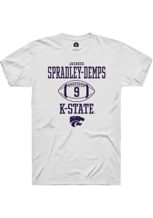 Jacques Spradley-Demps  K-State Wildcats White Rally NIL Sport Icon Short Sleeve T Shirt