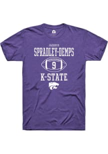 Jacques Spradley-Demps  K-State Wildcats Purple Rally NIL Sport Icon Short Sleeve T Shirt