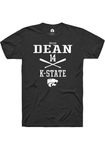 Micah Dean  K-State Wildcats Black Rally NIL Sport Icon Short Sleeve T Shirt