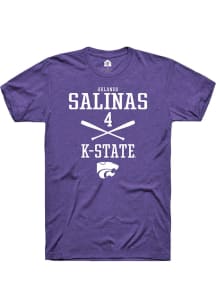 orlando salinas  K-State Wildcats Purple Rally NIL Sport Icon Short Sleeve T Shirt