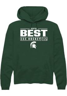Gavin Best  Rally Michigan State Spartans Mens Green NIL Sport Icon Long Sleeve Hoodie
