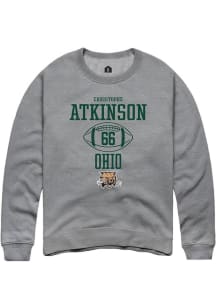 Christophe Atkinson  Rally Ohio Bobcats Mens Graphite NIL Sport Icon Long Sleeve Crew Sweatshirt