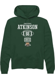 Christophe Atkinson  Rally Ohio Bobcats Mens Green NIL Sport Icon Long Sleeve Hoodie