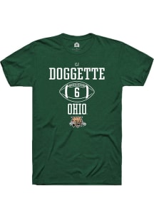 CJ Doggette  Ohio Bobcats Green Rally NIL Sport Icon Short Sleeve T Shirt