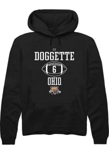 CJ Doggette  Rally Ohio Bobcats Mens Black NIL Sport Icon Long Sleeve Hoodie