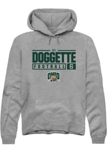 CJ Doggette  Rally Ohio Bobcats Mens Graphite NIL Stacked Box Long Sleeve Hoodie