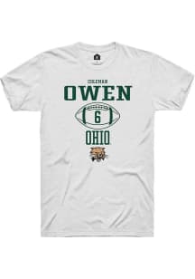 Coleman Owen  Ohio Bobcats White Rally NIL Sport Icon Short Sleeve T Shirt
