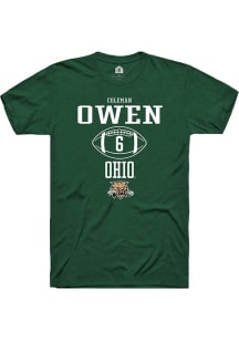 Coleman Owen  Ohio Bobcats Green Rally NIL Sport Icon Short Sleeve T Shirt