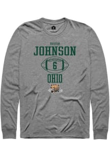 Dustin Johnson  Ohio Bobcats Graphite Rally NIL Sport Icon Long Sleeve T Shirt