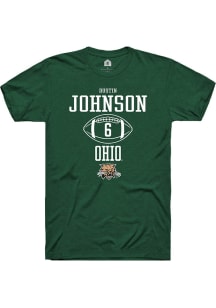 Dustin Johnson  Ohio Bobcats Green Rally NIL Sport Icon Short Sleeve T Shirt