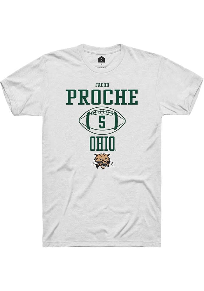 Jacob Proche Ohio Bobcats Rally NIL Sport Icon Short Sleeve T Shirt