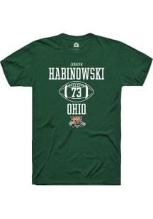 Joseph Habinowski  Ohio Bobcats Green Rally NIL Sport Icon Short Sleeve T Shirt