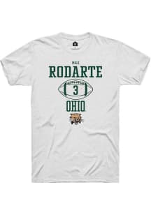 Max Rodarte  Ohio Bobcats White Rally NIL Sport Icon Short Sleeve T Shirt