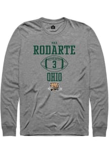 Max Rodarte  Ohio Bobcats Graphite Rally NIL Sport Icon Long Sleeve T Shirt