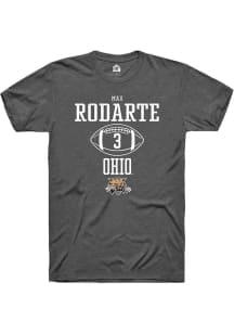 Max Rodarte  Ohio Bobcats Dark Grey Rally NIL Sport Icon Short Sleeve T Shirt