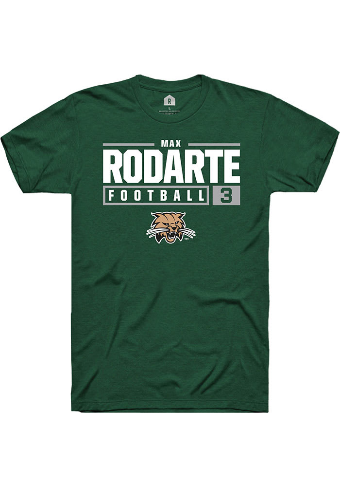 Max Rodarte Ohio Bobcats Rally NIL Stacked Box Short Sleeve T Shirt