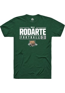 Max Rodarte  Ohio Bobcats Green Rally NIL Stacked Box Short Sleeve T Shirt