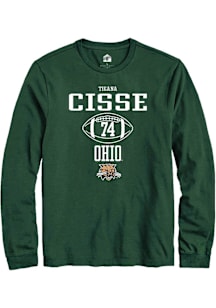 Tigana Cisse  Ohio Bobcats Green Rally NIL Sport Icon Long Sleeve T Shirt