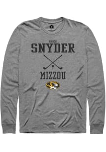Brock Snyder  Missouri Tigers Grey Rally NIL Sport Icon Long Sleeve T Shirt