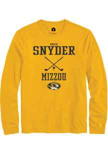 Brock Snyder  Missouri Tigers Gold Rally NIL Sport Icon Long Sleeve T Shirt