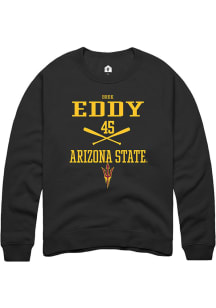 Brok Eddy  Rally Arizona State Sun Devils Mens Black NIL Sport Icon Long Sleeve Crew Sweatshirt