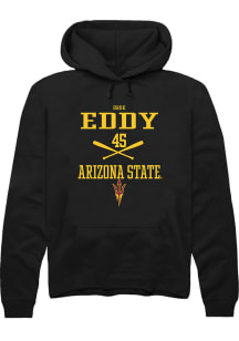 Brok Eddy  Rally Arizona State Sun Devils Mens Black NIL Sport Icon Long Sleeve Hoodie