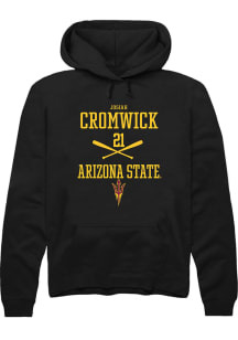Josiah Cromwick  Rally Arizona State Sun Devils Mens Black NIL Sport Icon Long Sleeve Hoodie