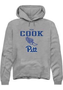 Ryan Cook Rally Mens Graphite Pitt Panthers NIL Sport Icon Hooded Sweatshirt