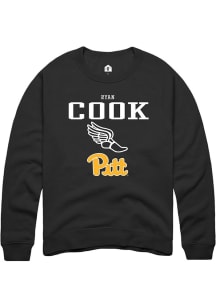 Ryan Cook Rally Mens Black Pitt Panthers NIL Sport Icon Crew Sweatshirt