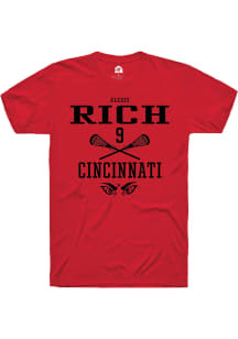 Alexis Rich  Cincinnati Bearcats Red Rally NIL Sport Icon Short Sleeve T Shirt