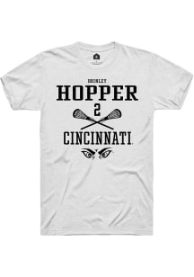 Brinley Hopper  Cincinnati Bearcats White Rally NIL Sport Icon Short Sleeve T Shirt
