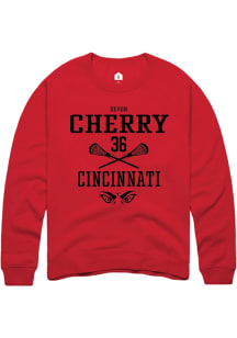 Devon Cherry Rally Mens Red Cincinnati Bearcats NIL Sport Icon Crew Sweatshirt