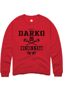 Hailey Darko  Rally Cincinnati Bearcats Mens Red NIL Sport Icon Long Sleeve Crew Sweatshirt