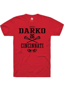 Hailey Darko  Cincinnati Bearcats Red Rally NIL Sport Icon Short Sleeve T Shirt