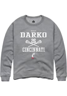 Hailey Darko  Rally Cincinnati Bearcats Mens Graphite NIL Sport Icon Long Sleeve Crew Sweatshirt