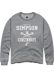 Hailey Joy Simpson  Rally Cincinnati Bearcats Mens Graphite NIL Sport Icon Long Sleeve Crew Swea..