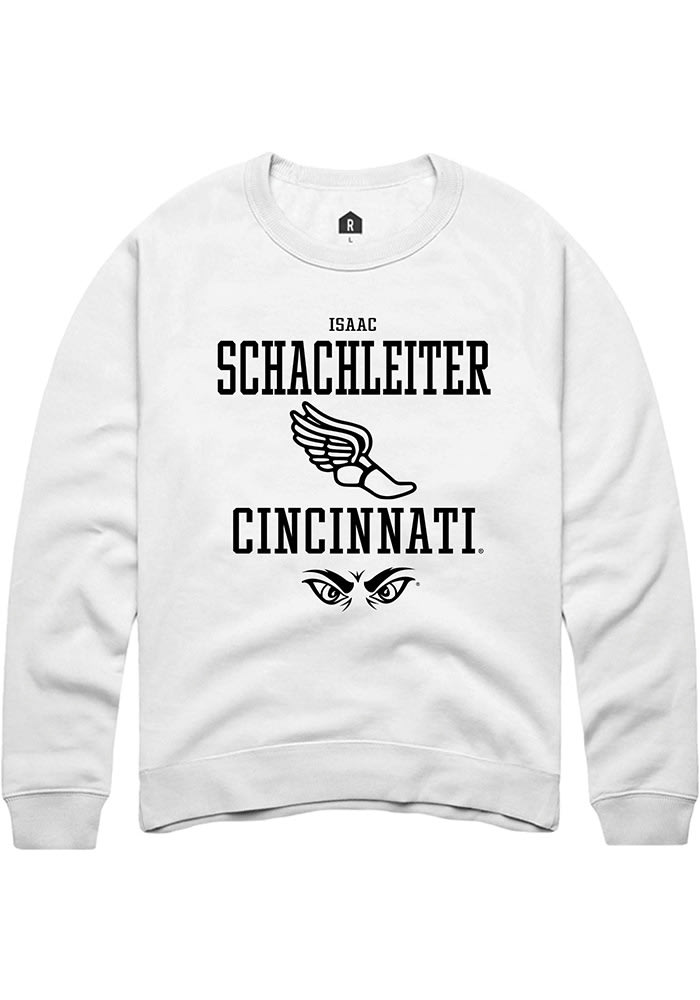 Isaac Schachleiter Rally Cincinnati Bearcats Mens NIL Sport Icon Long Sleeve Crew Sweatsh