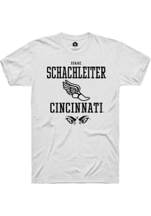 Isaac Schachleiter  Cincinnati Bearcats White Rally NIL Sport Icon Short Sleeve T Shirt